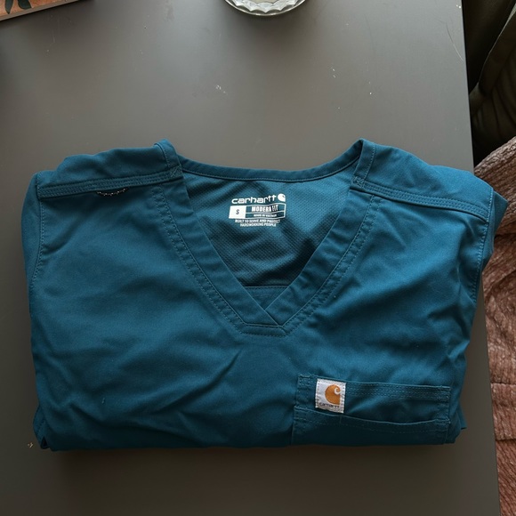 Carhartt Srub top in Caribbean blue - Picture 2 of 3